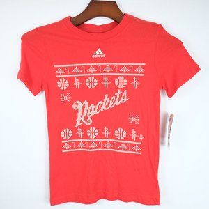 Adidas Go To Tee NBA Houston Rockets Youth Tee Shirt Small 8 Red NEW